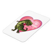 Tyrannosaurus Valentinstag Magnet (Linke Seite)