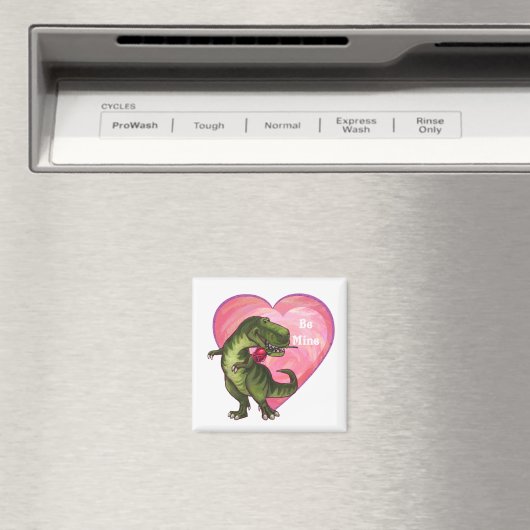 Tyrannosaurus Valentinstag Magnet (In Situ (Geschirrspüler))