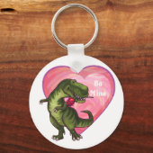 Tyrannosaurus Valentinstag Schlüsselanhänger (Vorderseite)