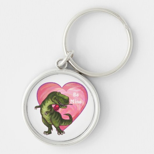 Tyrannosaurus Valentinstag Schlüsselanhänger (Vorne)
