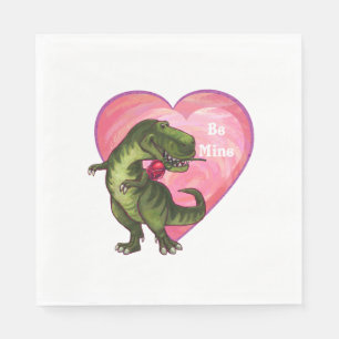 Tyrannosaurus Valentinstag Serviette