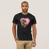 Tyrannosaurus Valentinstag T-Shirt (Vorne ganz)