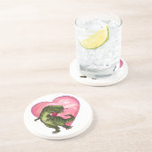 Tyrannosaurus Valentinstag Untersetzer (Seite)