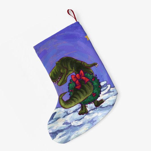 Tyrannosaurus-Weihnachten Kleiner Weihnachtsstrumpf (Rückseite (Hängend))