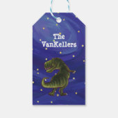Tyrannosaurus Weihnachtsgeschenke Tags Geschenkanhänger (Rückseite)