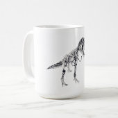 Tyrannosaurusrex und Triceratops Kaffeetasse (Vorderseite Links)