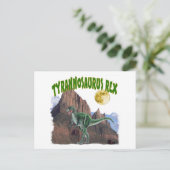 Tyrannosurus Rex Postkarte (Stehend Vorderseite)