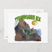 Tyrannosurus Rex Postkarte (Vorne/Hinten)