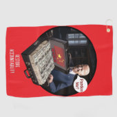 TyrantWear: Verzeihung? Golfhandtuch (Horizontal)