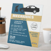 Tyre Change, Auto Mechanic & Repairs Advertising Sockelschild (In Situ)
