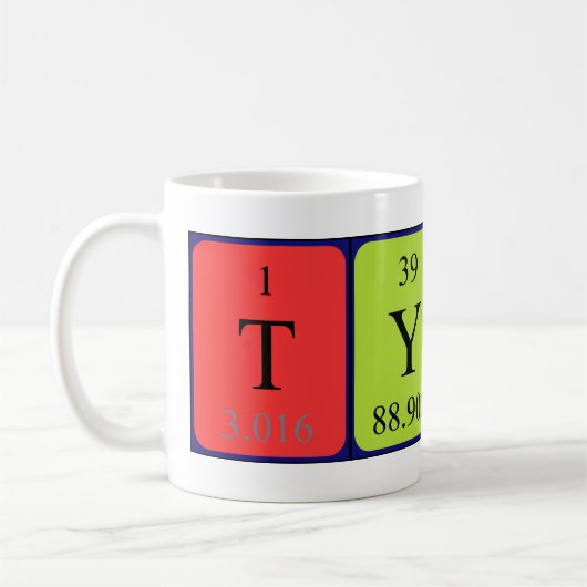 Tyrek Periodenname Tasse (Links)