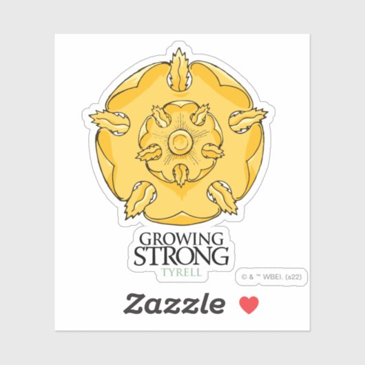 Tyrell Sigil - Starkes Wachstum Aufkleber (Blatt)