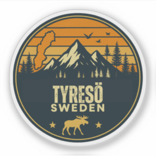 Tyresö, Schweden Sverige Aufkleber