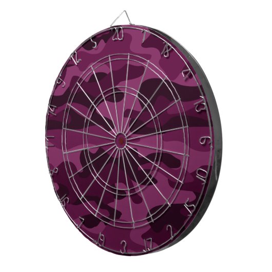 Tyrian Lila Monocolor Camouflage Dartscheibe (Vorderseite rechts)