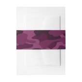 Tyrian Lila Monocolor Camouflage Einladungsbanderole (Vorderseite Beispiel)