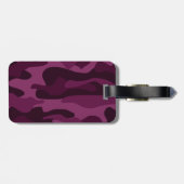 Tyrian Lila Monocolor Camouflage Gepäckanhänger (Rückseite horizontal)