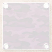 Tyrian Lila Monocolor Camouflage Glasuntersetzer (Rückseite)