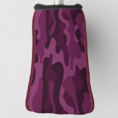 Tyrian Lila Monocolor Camouflage Golf Headcover (Rotieren 90)