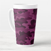 Tyrian Lila Monocolor Camouflage Milchtasse (Linke Ecke)