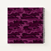 Tyrian Lila Monocolor Camouflage Notizblock (Rückseite)