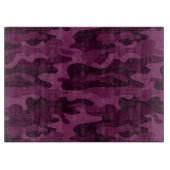 Tyrian Lila Monocolor Camouflage Schneidebrett (Vorderseite)