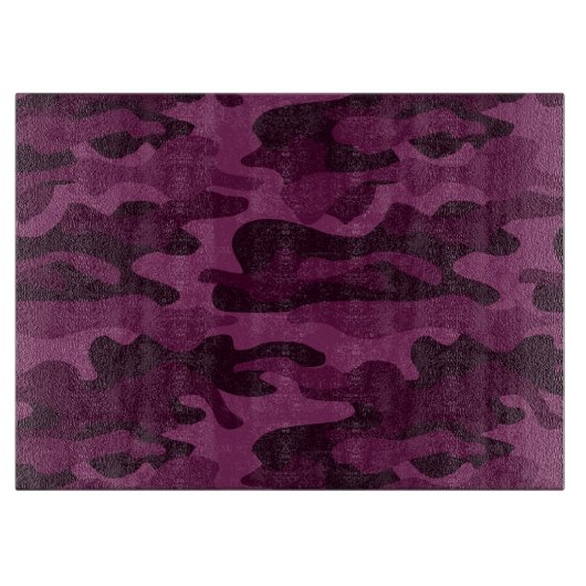 Tyrian Lila Monocolor Camouflage Schneidebrett (Vorderseite)