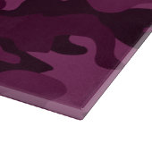 Tyrian Lila Monocolor Camouflage Schneidebrett (Ecke)