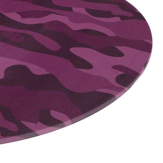 Tyrian Lila Monocolor Camouflage Schneidebrett (Ecke)