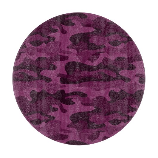 Tyrian Lila Monocolor Camouflage Schneidebrett (Vorderseite)