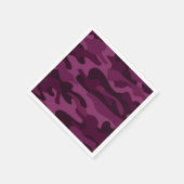 Tyrian Lila Monocolor Camouflage Serviette (Ecke)