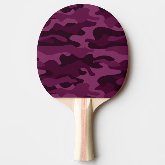 Tyrian Lila Monocolor Camouflage Tischtennis Schläger (Vorderseite)