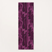 Tyrian Lila Monocolor Camouflage Yogamatte (Vorderseite)