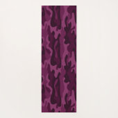 Tyrian Lila Monocolor Camouflage Yogamatte (Rückseite)