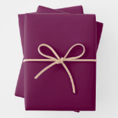 Tyrian Lila Solid Color Geschenkpapier Set (Beispiel)