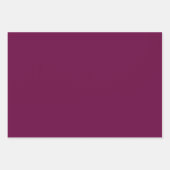 Tyrian Lila Solid Color Geschenkpapier Set (Vorderseite)