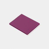 Tyrian Lila Solid Color Post-it Klebezettel (angewinkelt)