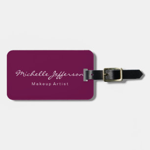 Tyrian Purple Visagist einzigartiger Name Gepäckanhänger