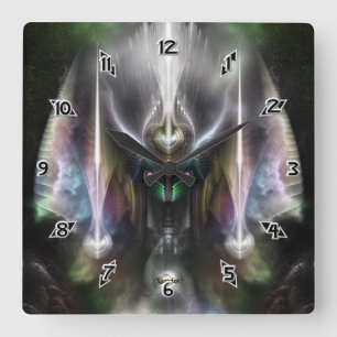 Tyrinan der Horikingott des Krieges Quadratische Wanduhr