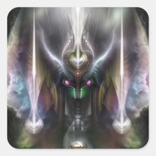 Tyrinan der Horikingott des Krieges Quadratischer Aufkleber