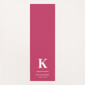 Tyrographische Monografie Yogamatte (Vorderseite)