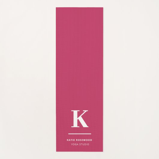 Tyrographische Monografie Yogamatte (Vorderseite)