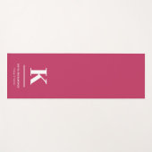 Tyrographische Monografie Yogamatte (Vorderseite (Horizontal))