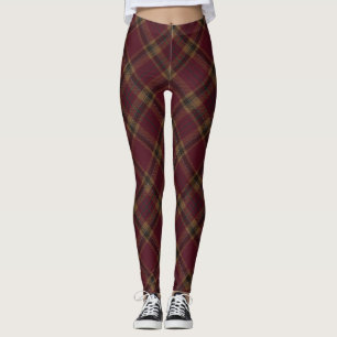 Tyrone Landkreis Raute Tartan Kariertes Muster Leggings