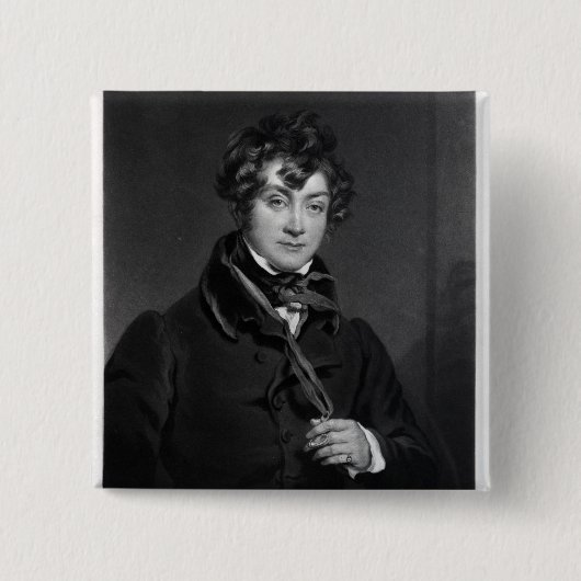 Tyrone-Power, graviert durch James-Sande, c.1833 Button (Vorderseite)