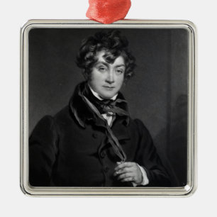 Tyrone-Power, graviert durch James-Sande, c.1833 Silbernes Ornament