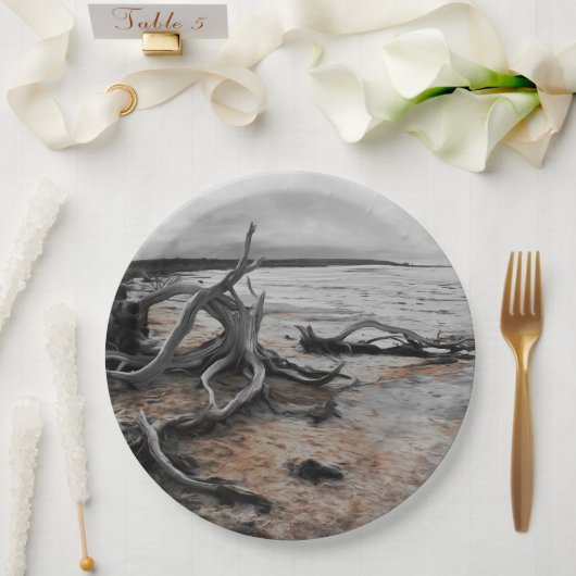 Tyrrell Naturforces Papierplatte Pappteller (Hochzeit)