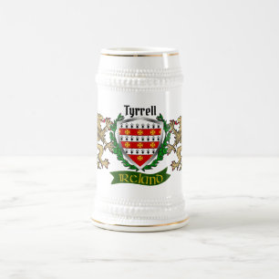 Tyrrell/Terrell Irish Shield Bierglas