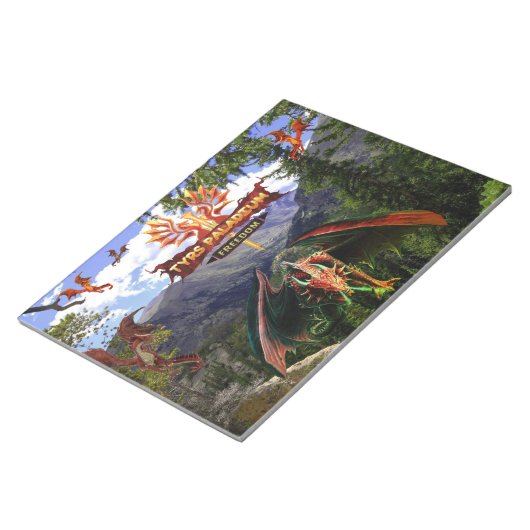 Tyrs Paladium Red Dragons Notepad Notizblock (angewinkelt)