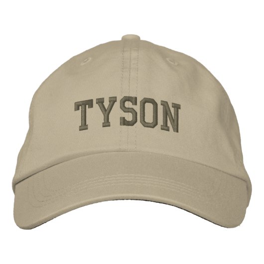 Tyson Name bestickte Baseballkappe / Hat (Vorderseite)