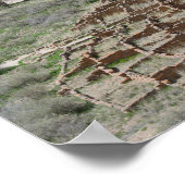 Tyuonyi Ruins, Bandelier National Monument, N.M. Poster (Ecke)